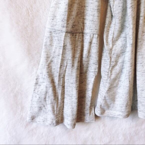 LOFT Light Grey Cold Shoulder Bell Sleeve Top - Picture 4 of 8